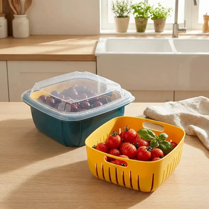2-in-1 drainer basket - home & kitchen