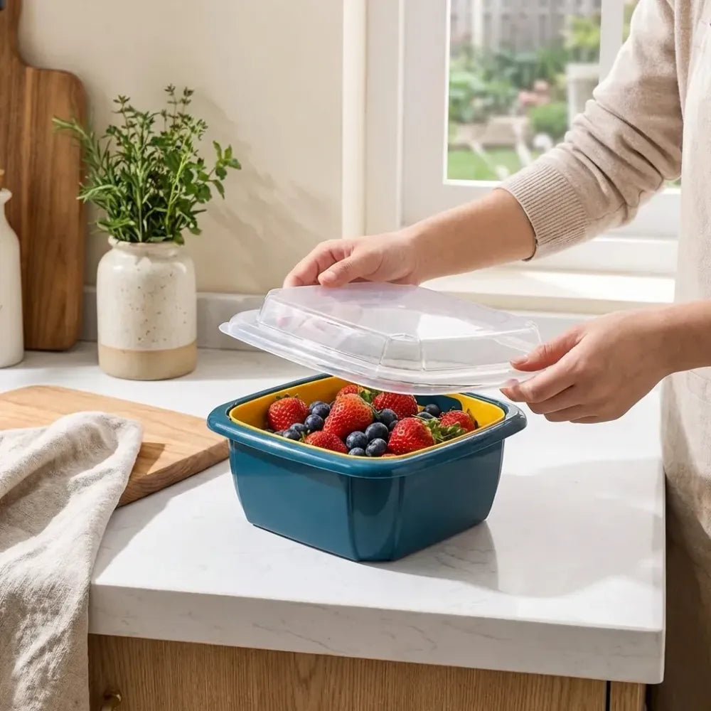 2-in-1 drainer basket - home & kitchen