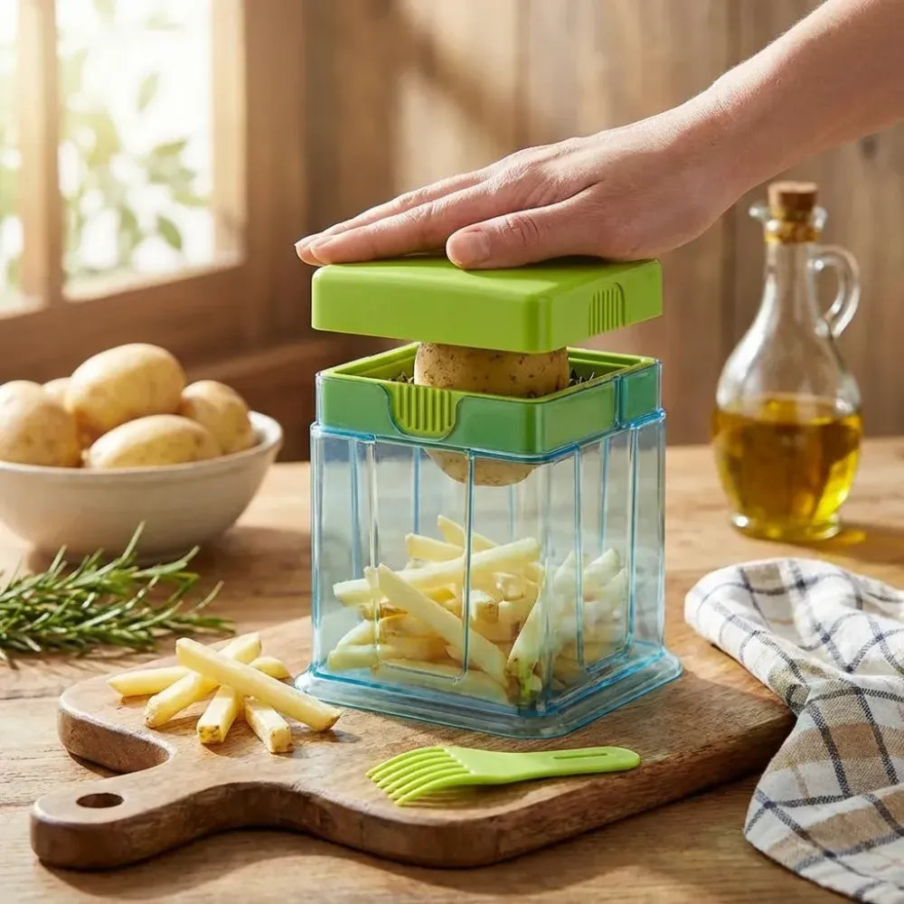 2-in-1 french fry cutter - home & kitchen