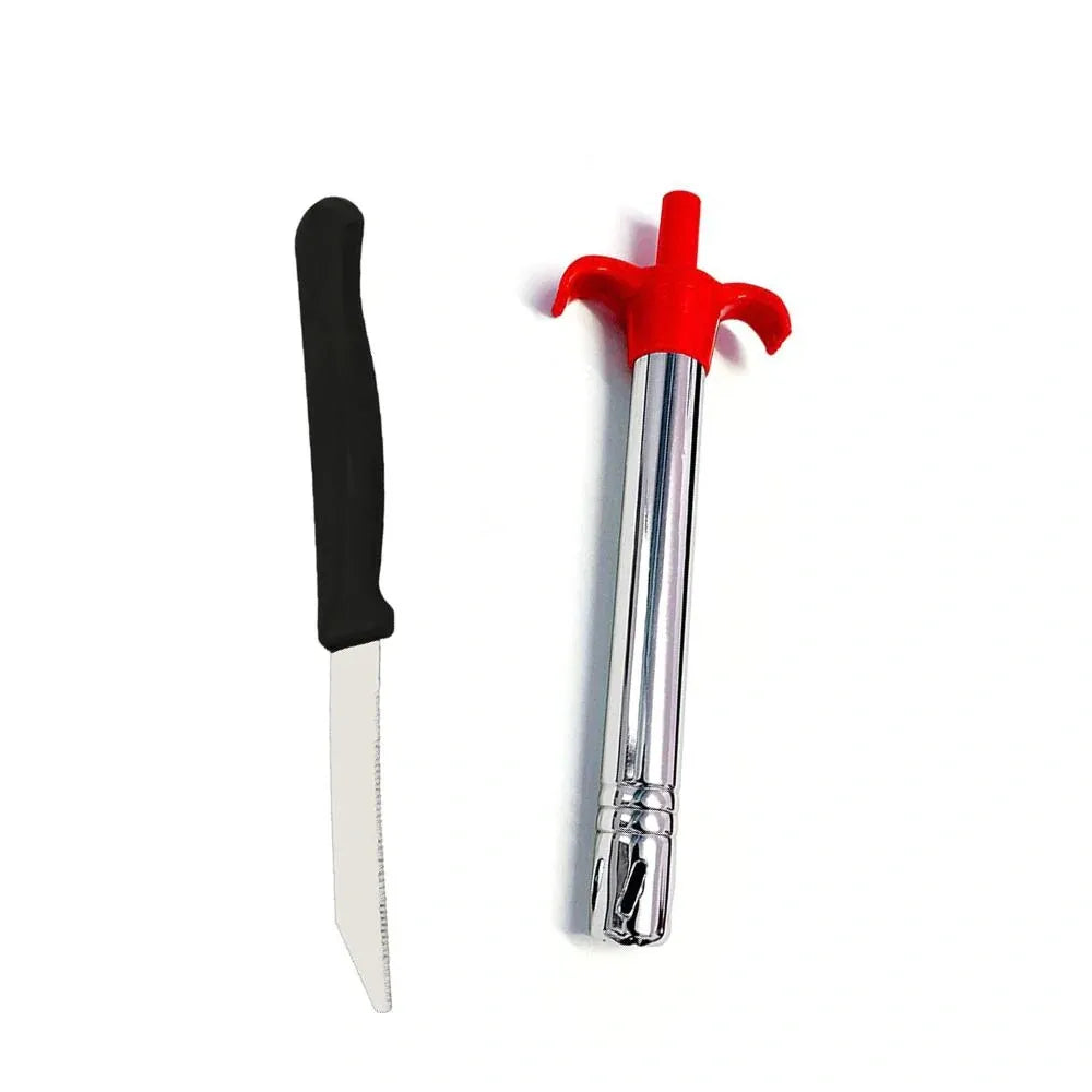 2-in-1 gas lighter & knife