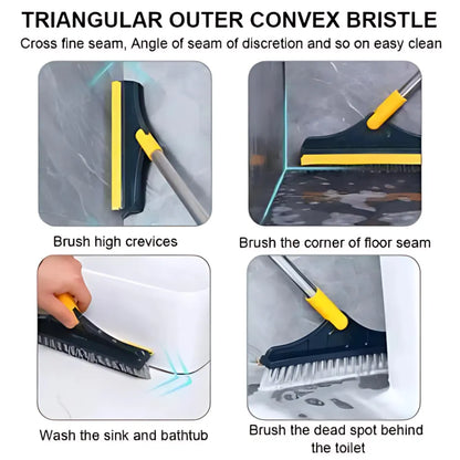 2 in 1 long handle cleaning wiper