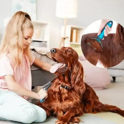2 in 1 pet grooming brush