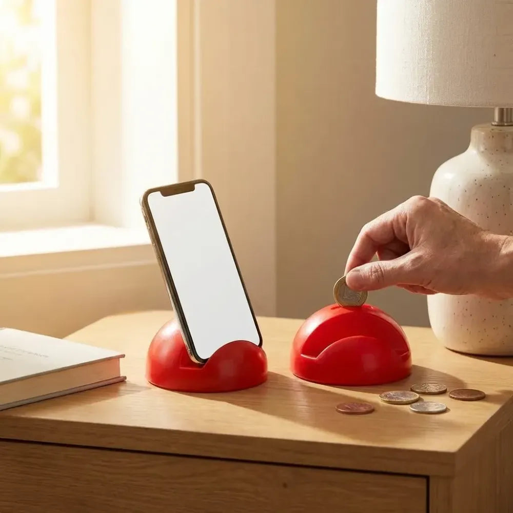 2-in-1 phone stand bank - home improvement