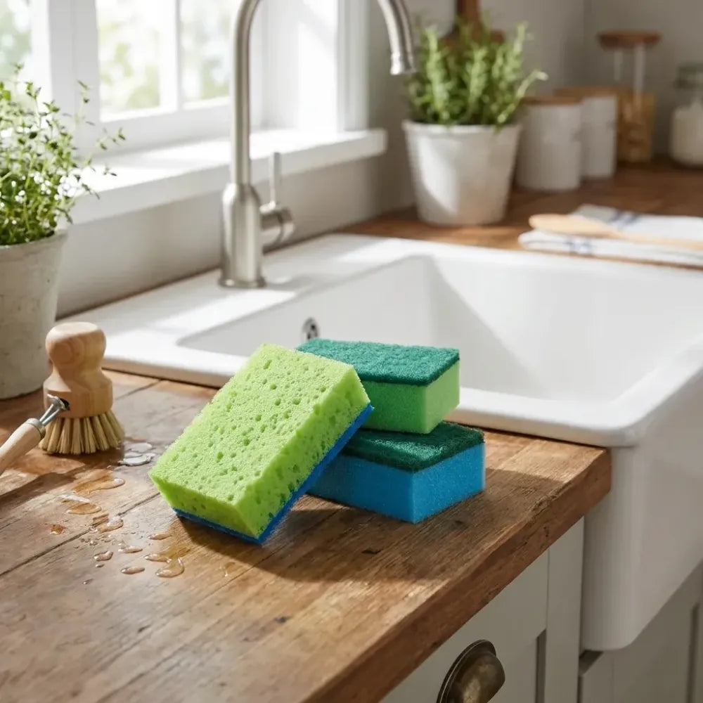 2-in-1 scrub sponge - home & kitchen