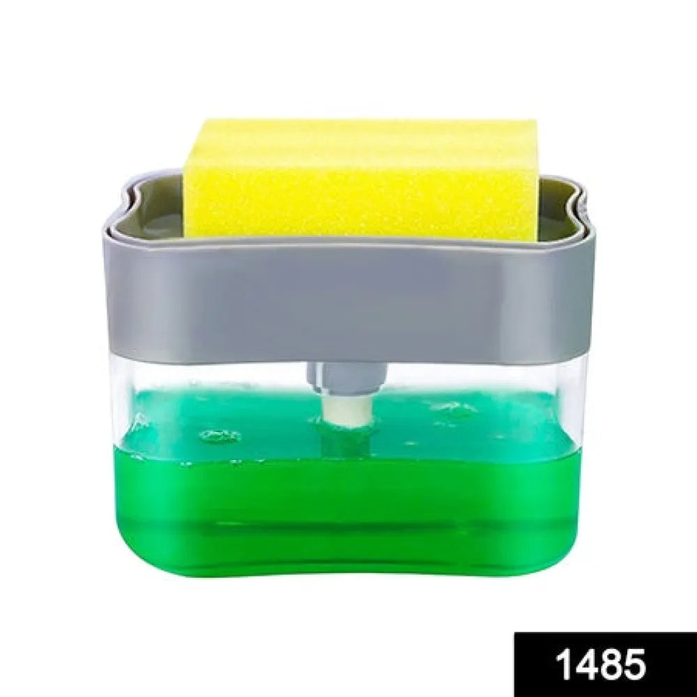 2-in-1 soap dispenser & sponge holder - home kitchen