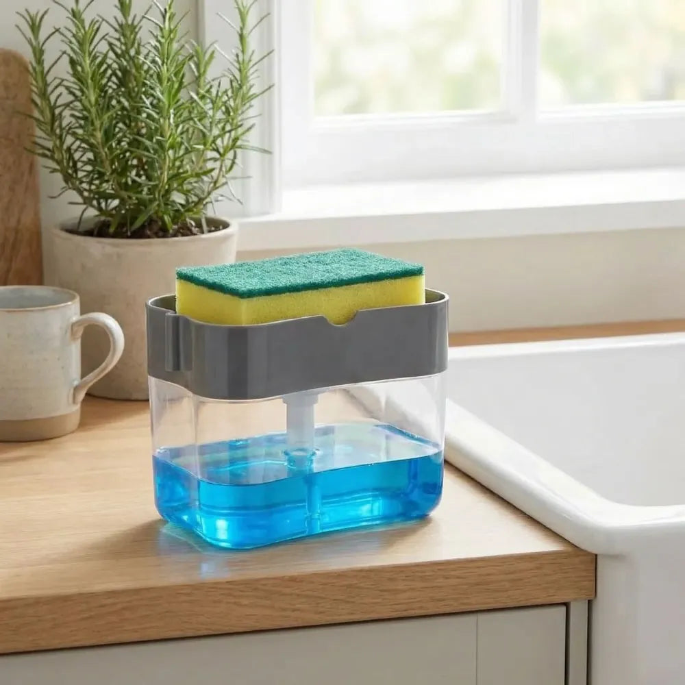 2-in-1 soap & scrub organizer - home improvement