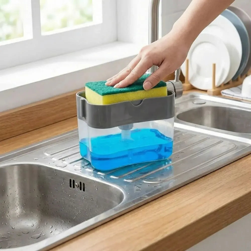 2-in-1 soap & scrub organizer - home improvement
