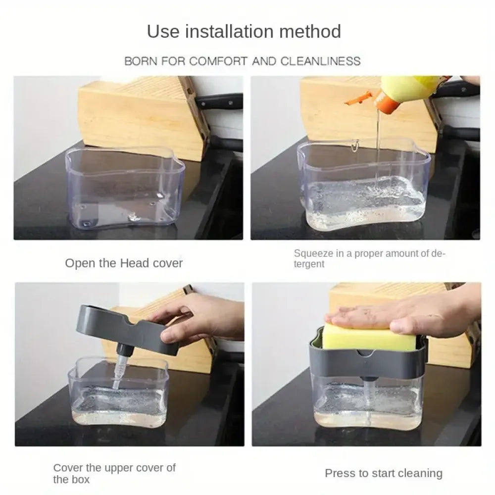 2-in-1 soap & scrub organizer - home improvement