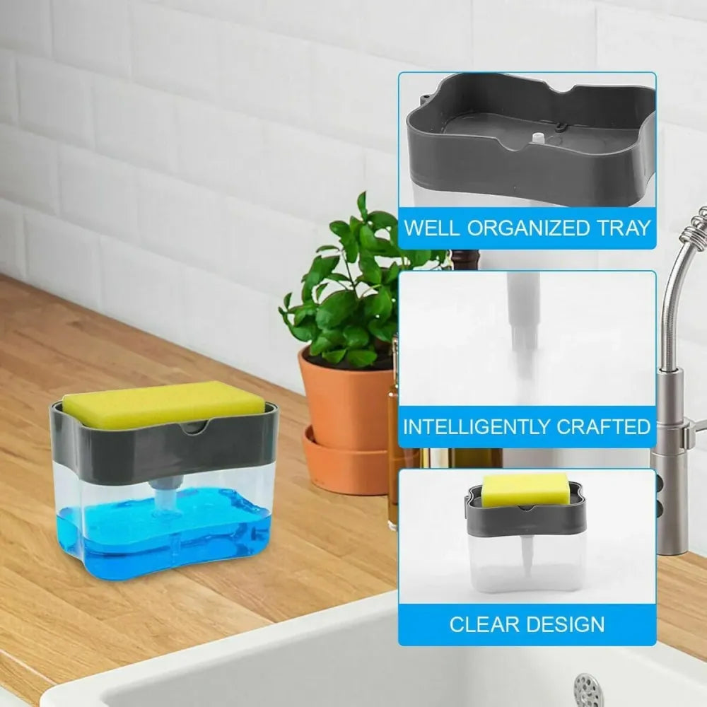 2-in-1 soap & scrub organizer - home improvement