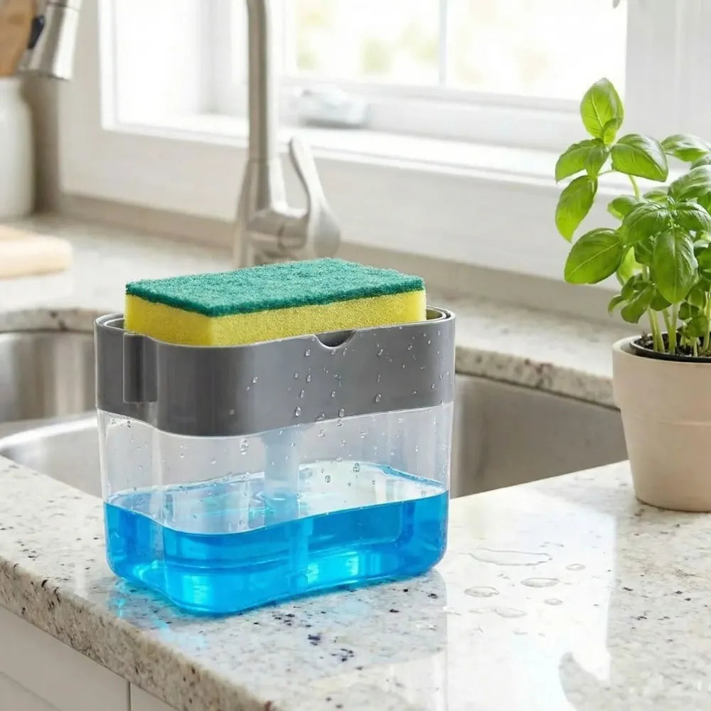 2-in-1 soap & scrub organizer - home improvement