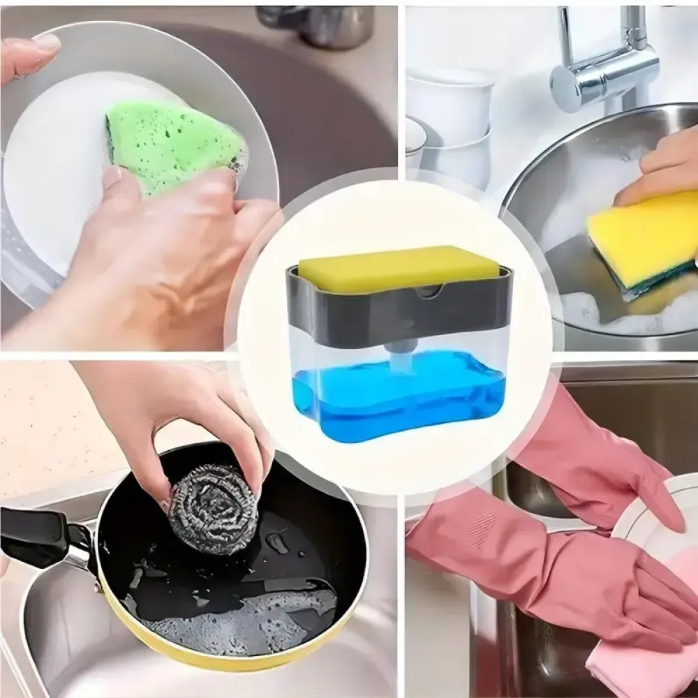 2-in-1 soap & scrub organizer - home improvement