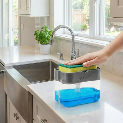 2-in-1 soap & scrub organizer - home improvement