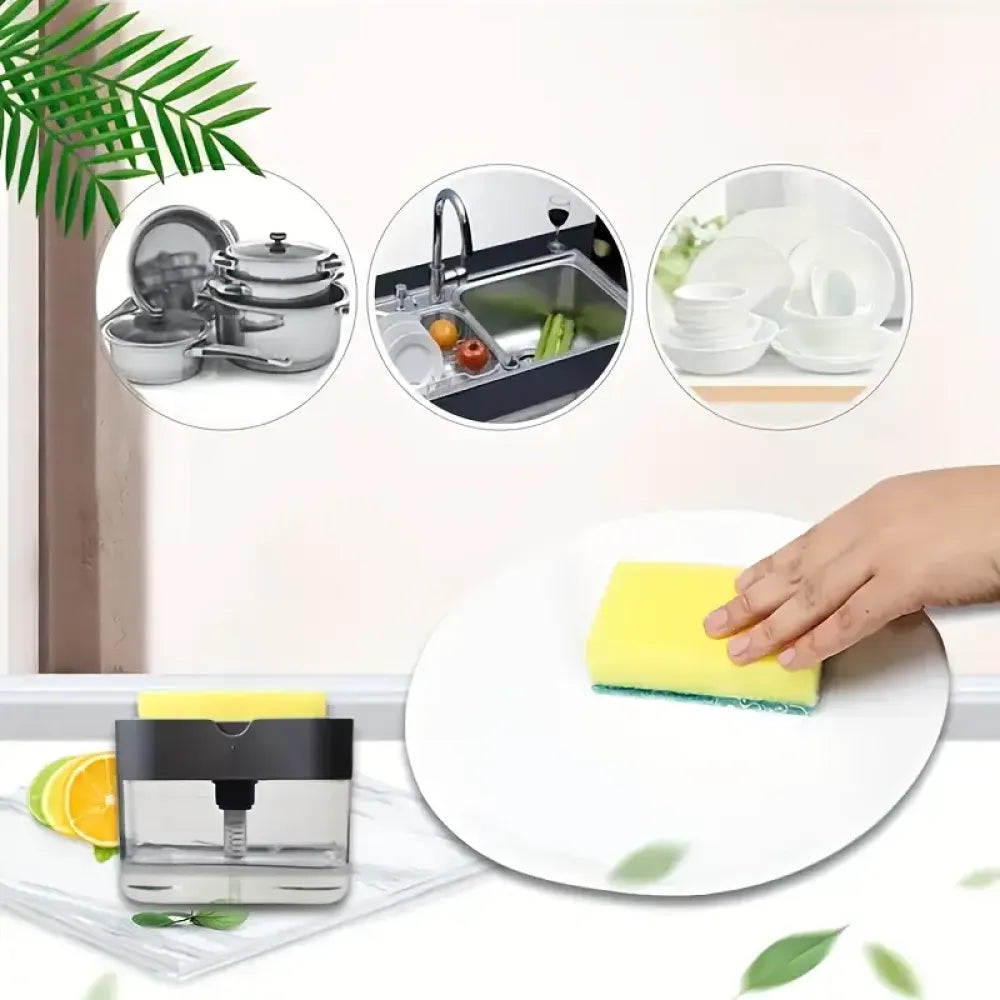 2-in-1 soap & scrub organizer - home improvement