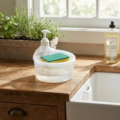 2-in-1 soap & sponge dispenser - home essentials