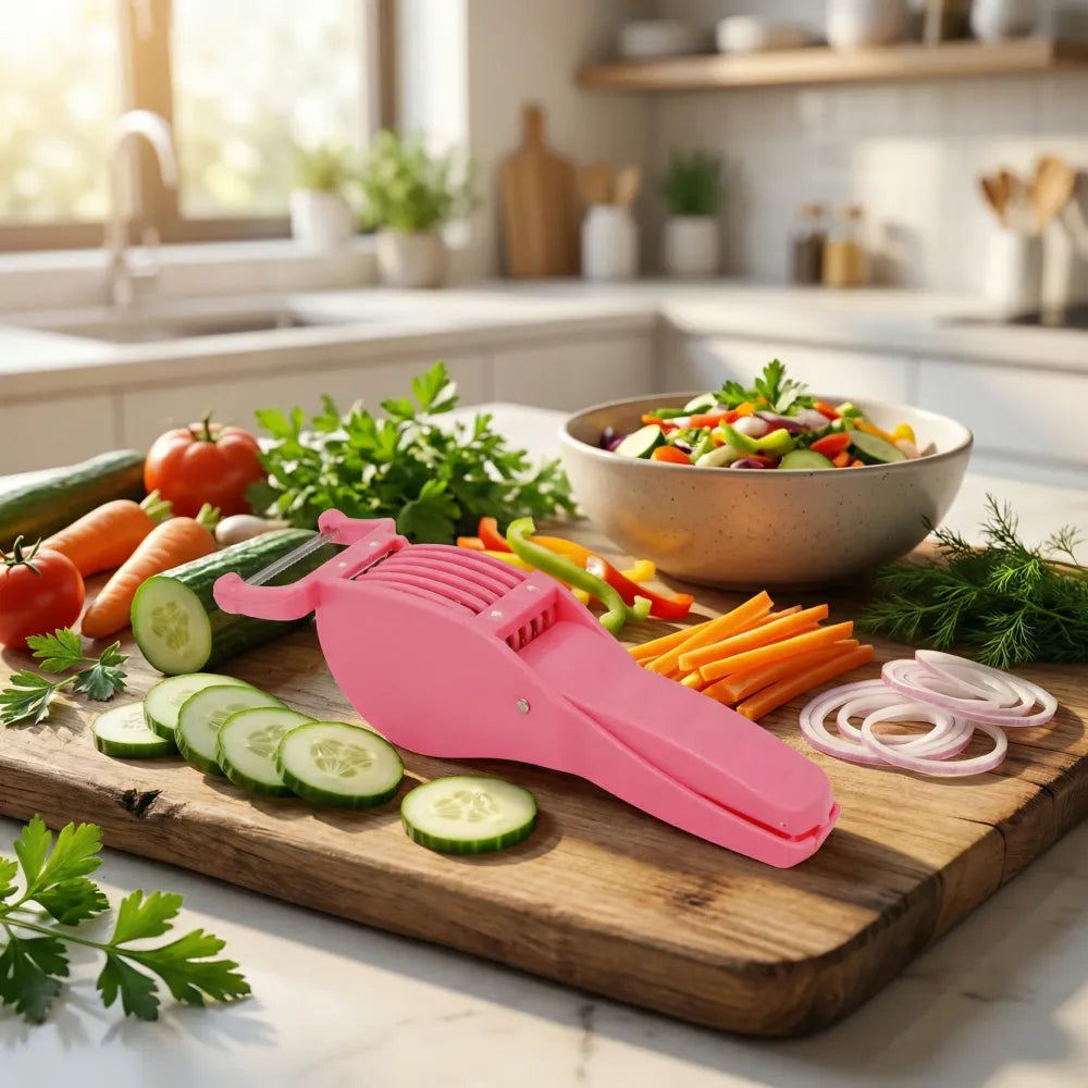 2-in-1 vegetable cutter & peeler - home kitchen