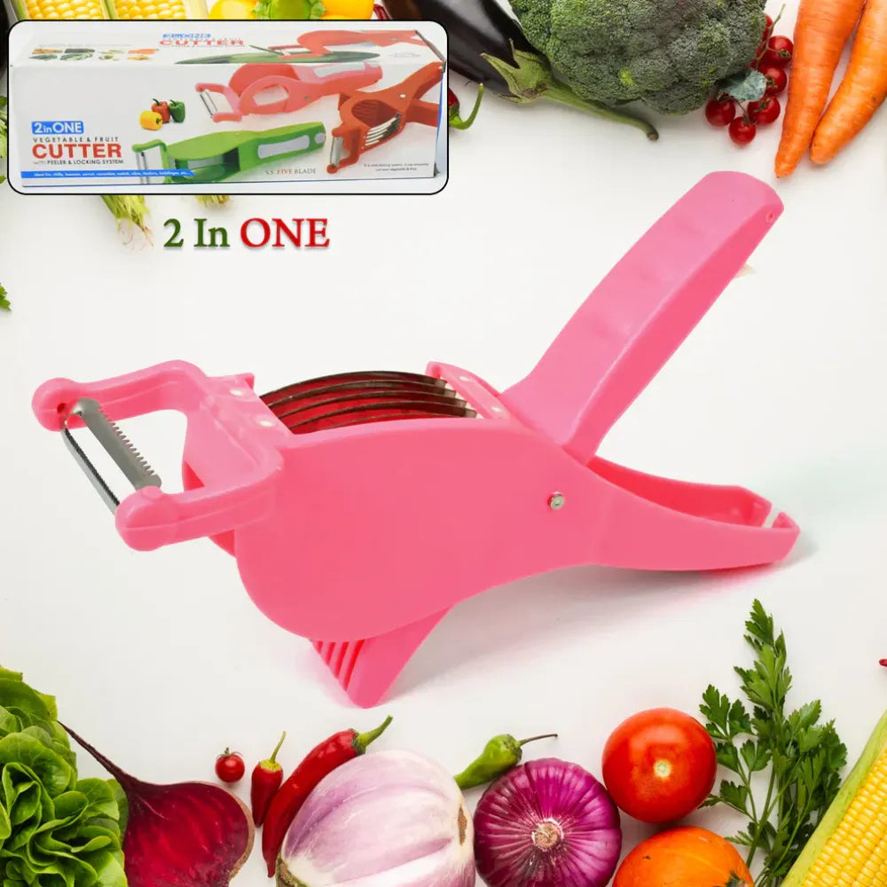 2-in-1 vegetable cutter & peeler - home kitchen