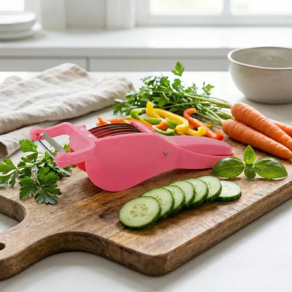 2-in-1 vegetable cutter & peeler - home kitchen