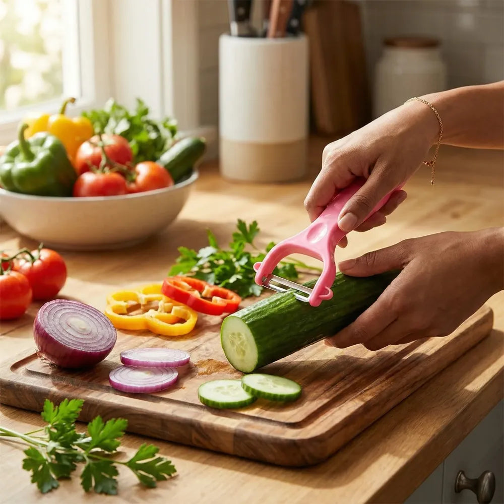 2-in-1 vegetable cutter & peeler - home kitchen