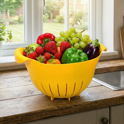 2-in-1 washing & strainer bowl - kitchen tool