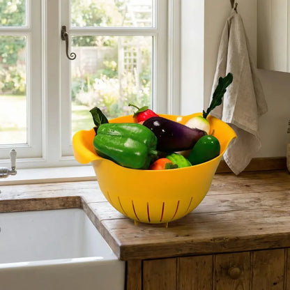 2-in-1 washing & strainer bowl - kitchen tool