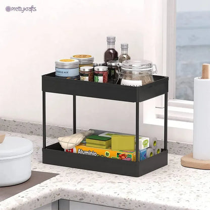 2-tier slim kitchen cart