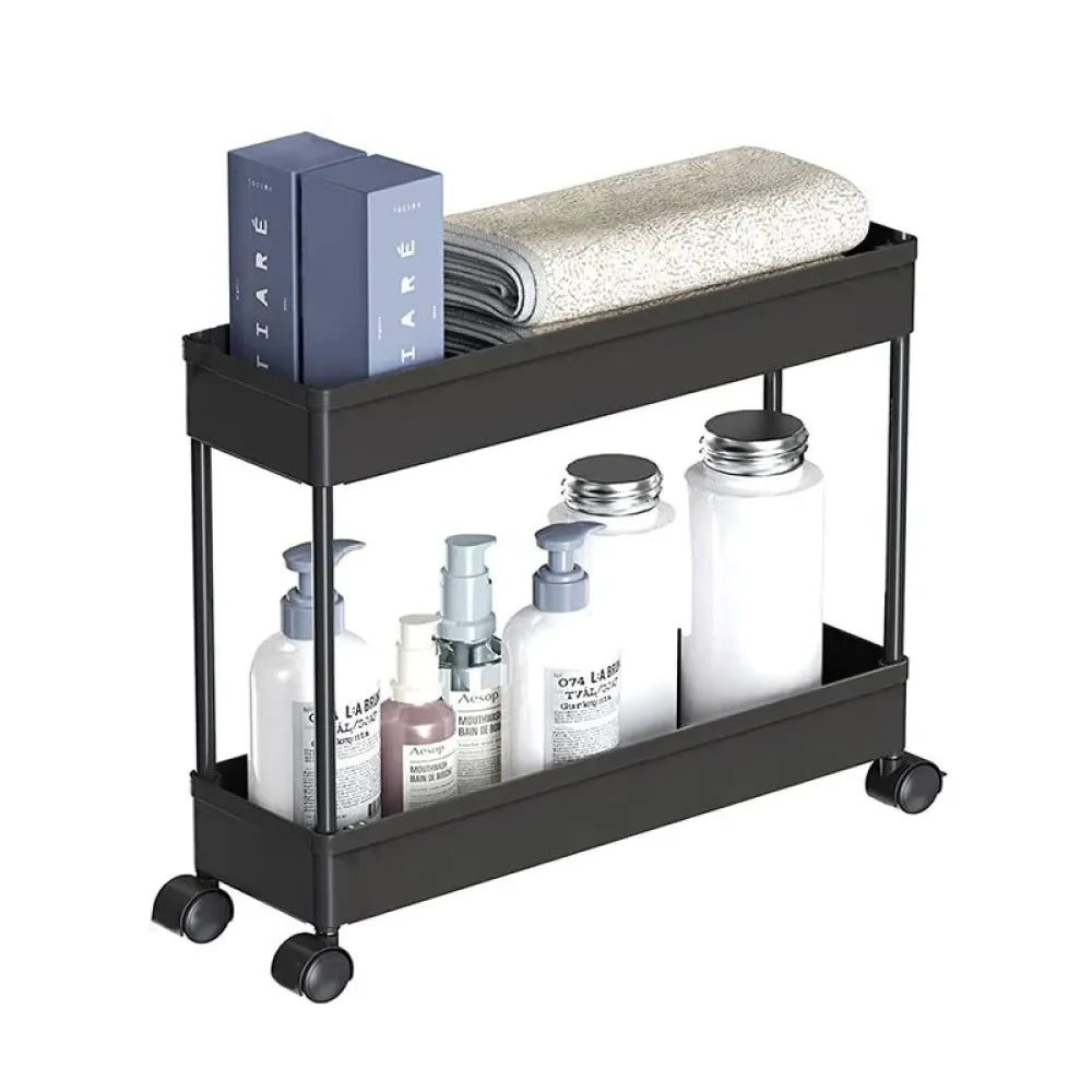 2-tier slim kitchen cart