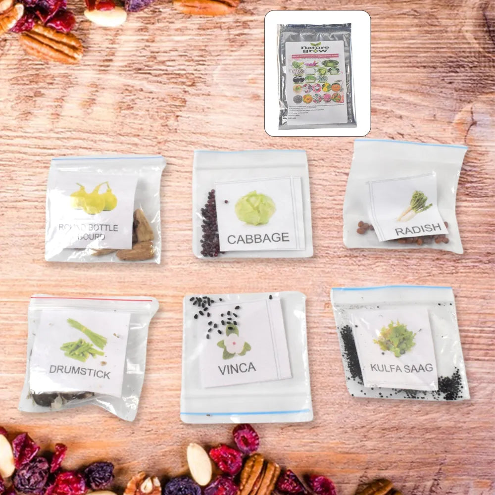 20 varieties of vegetable flower seeds combo - garden