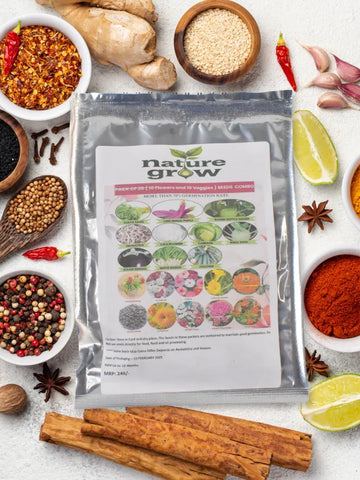 20 Varieties Of Vegetable  Flower Seeds Combo