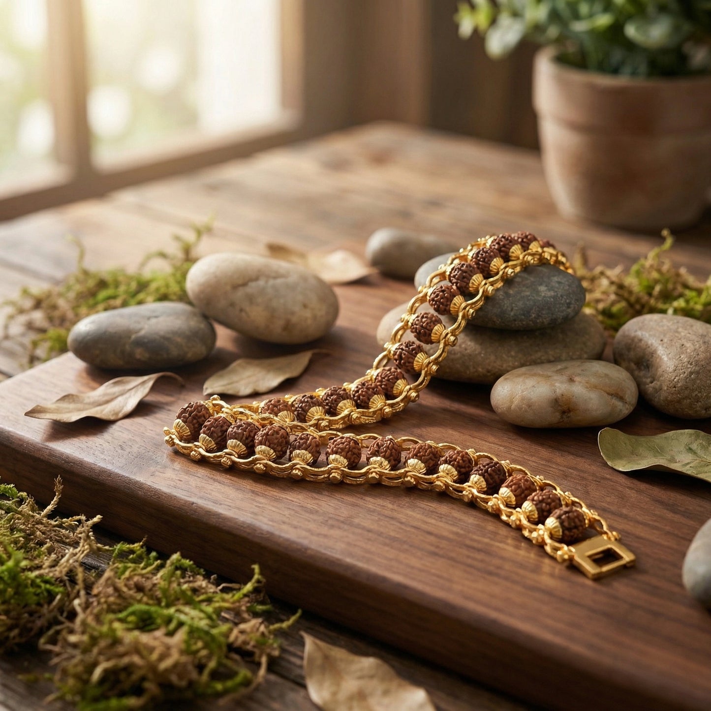 Sacred Rudraksha Bracelet Rakhi