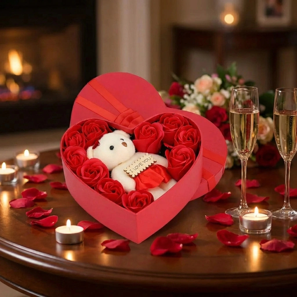 Romantic Soap Flower Gift Box