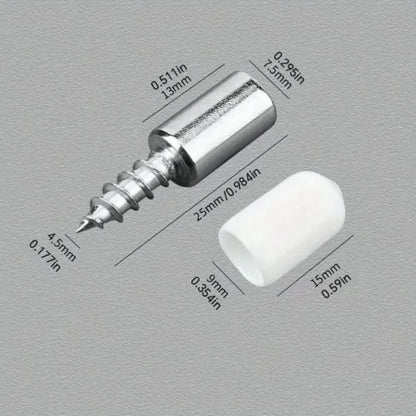 20pcs metal shelf support pegs with anti-slip self-tapping screws set