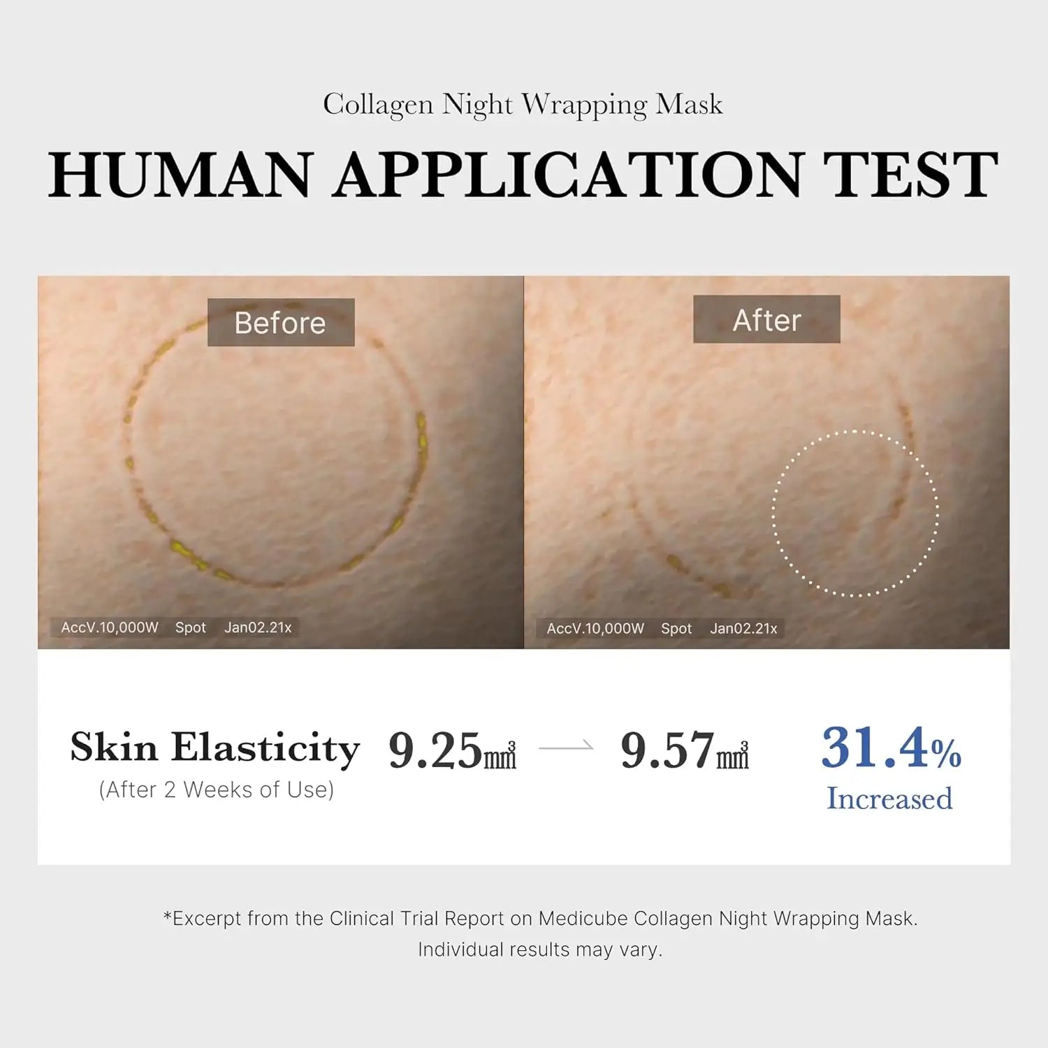Collagen night wrapping peel off mask