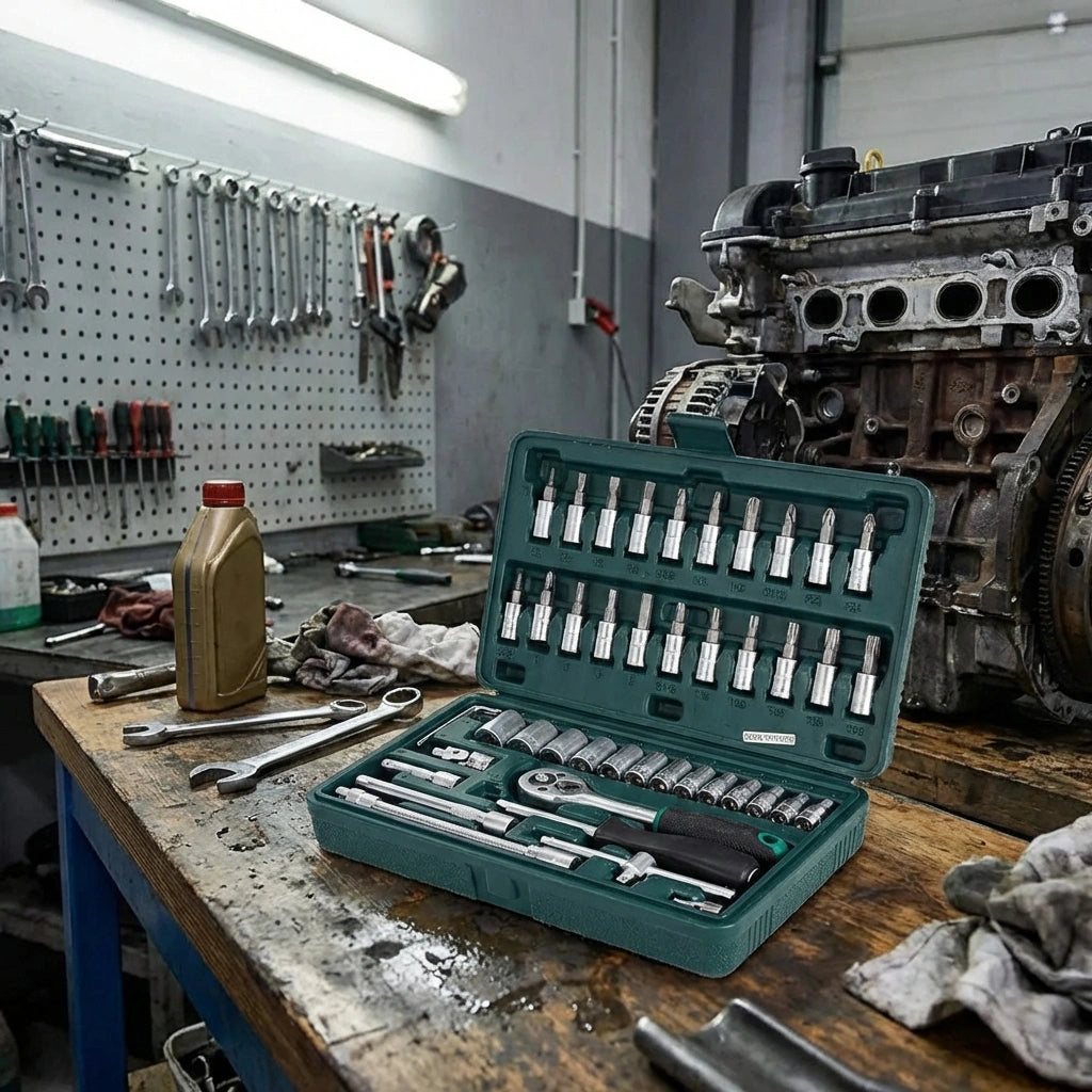 46-Piece 1/4" Socket Set