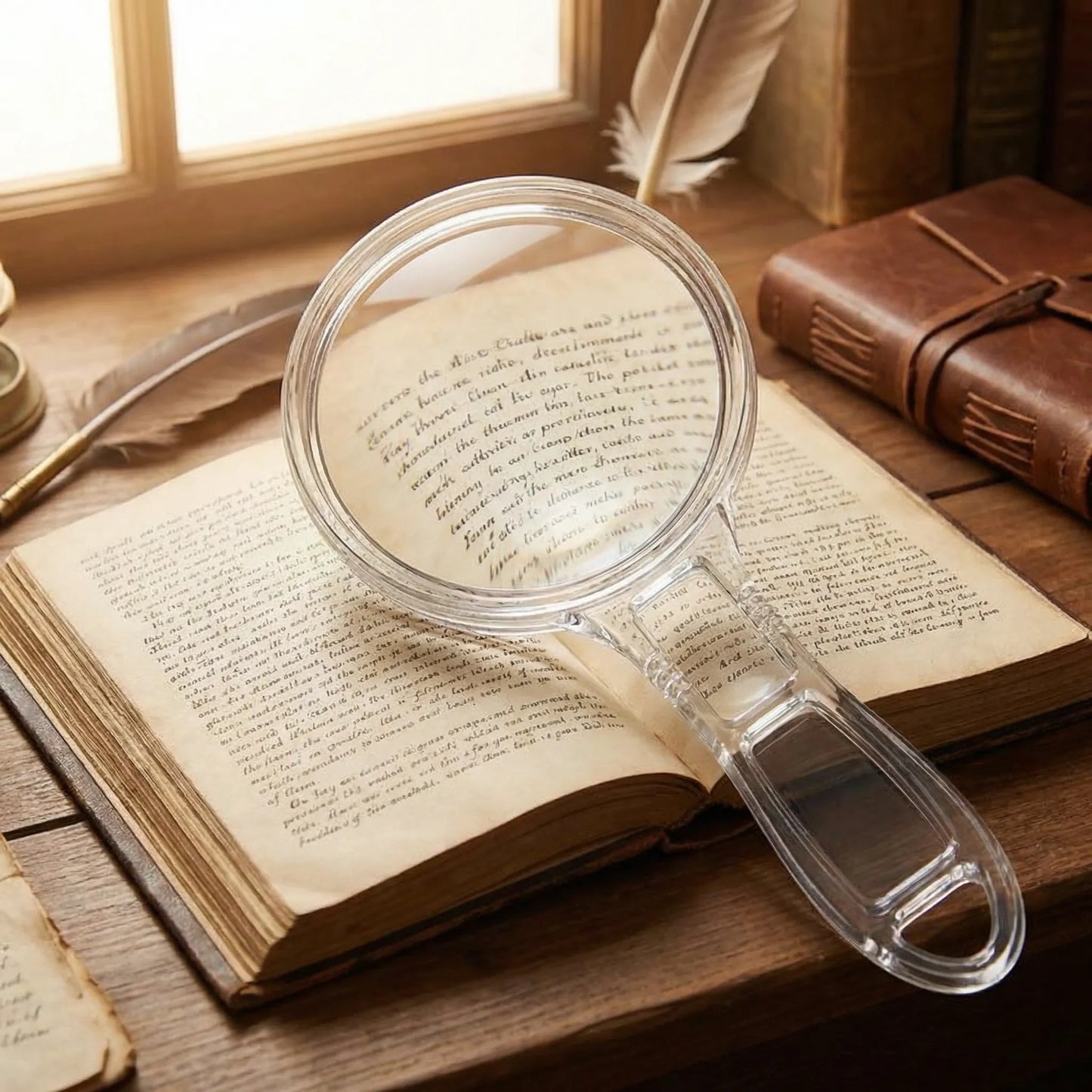 Portable Acrylic Magnifying Glass