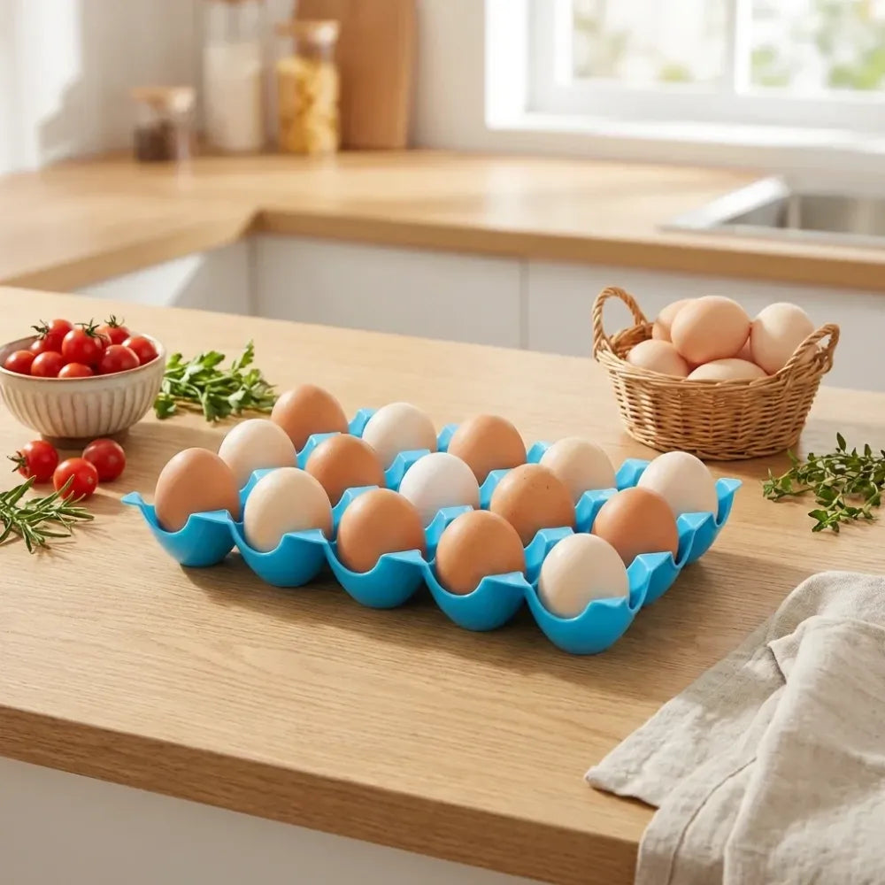 2206 egg trays for storage with 15 eggs holder - home & kitchen