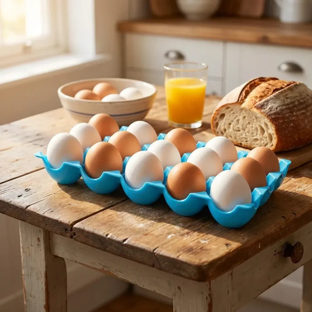 2206 egg trays for storage with 15 eggs holder - home & kitchen