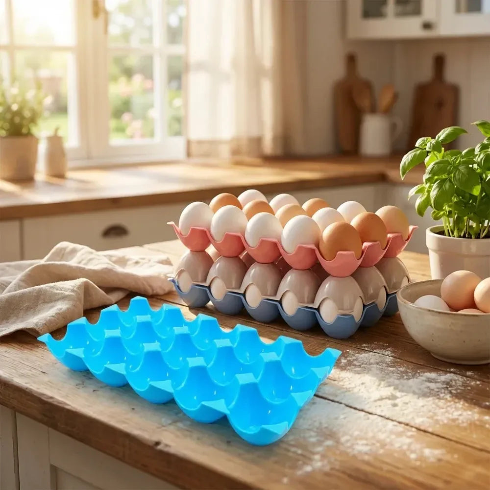 2206 egg trays for storage with 15 eggs holder - home & kitchen
