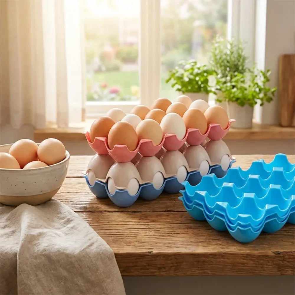 2206 egg trays for storage with 15 eggs holder - home & kitchen