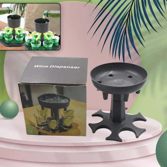 2275 6 shot win glass dispensers and tray drinking games glasses dispenser party gifts spout for faster start