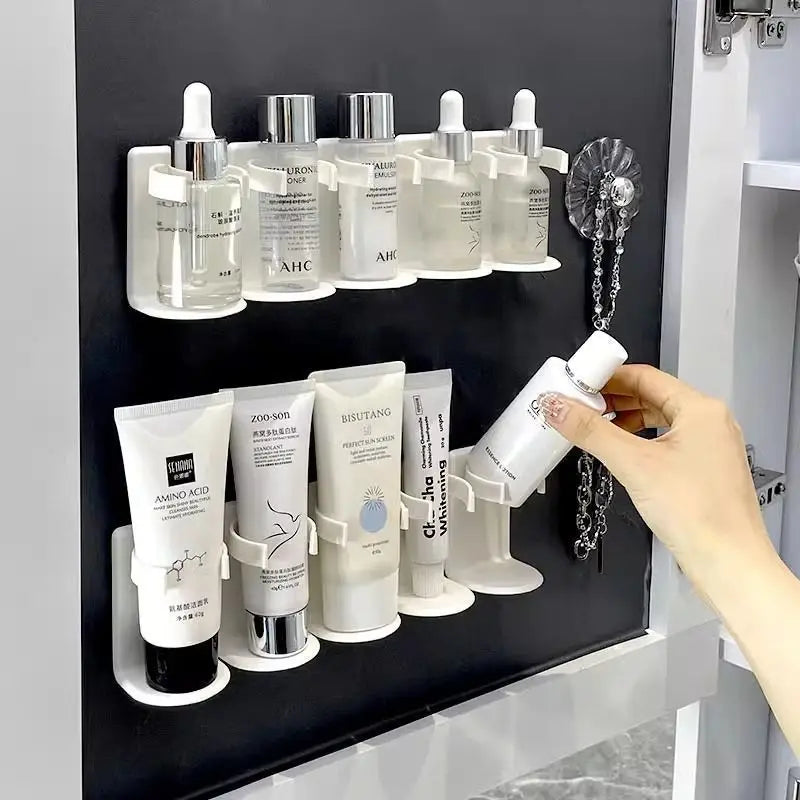 Modular wall cosmetic organizer