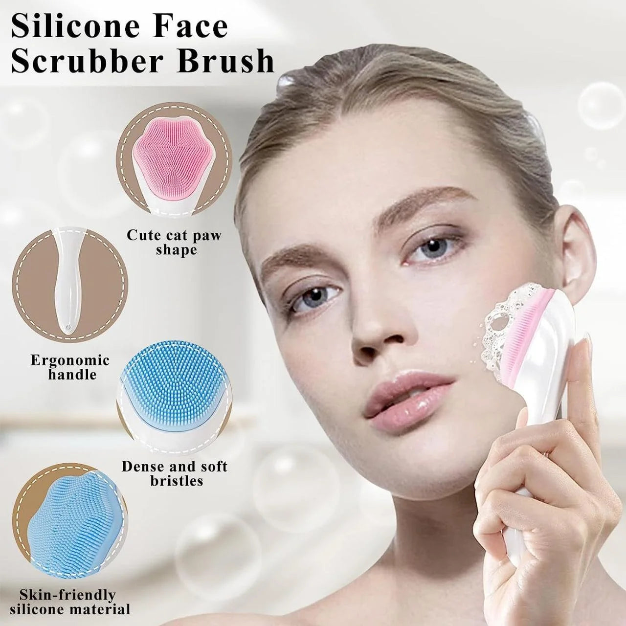 Glowpro silicone face brush