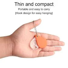 Portable keychain magnifier glass