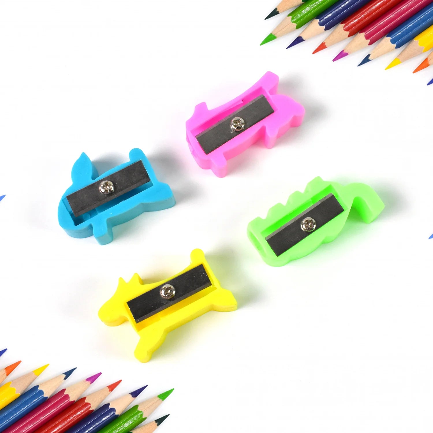 Colorful plastic pencil sharpener