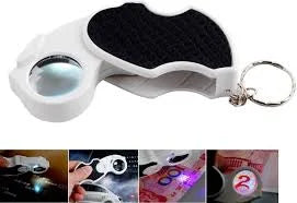 Bright led folding magnifier