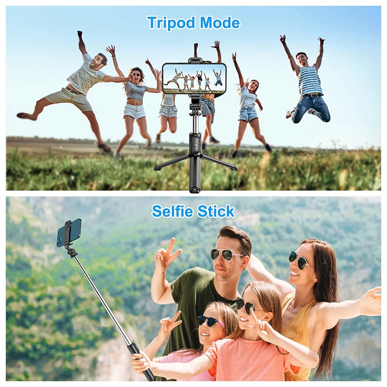 3-in-1 bluetooth tripod