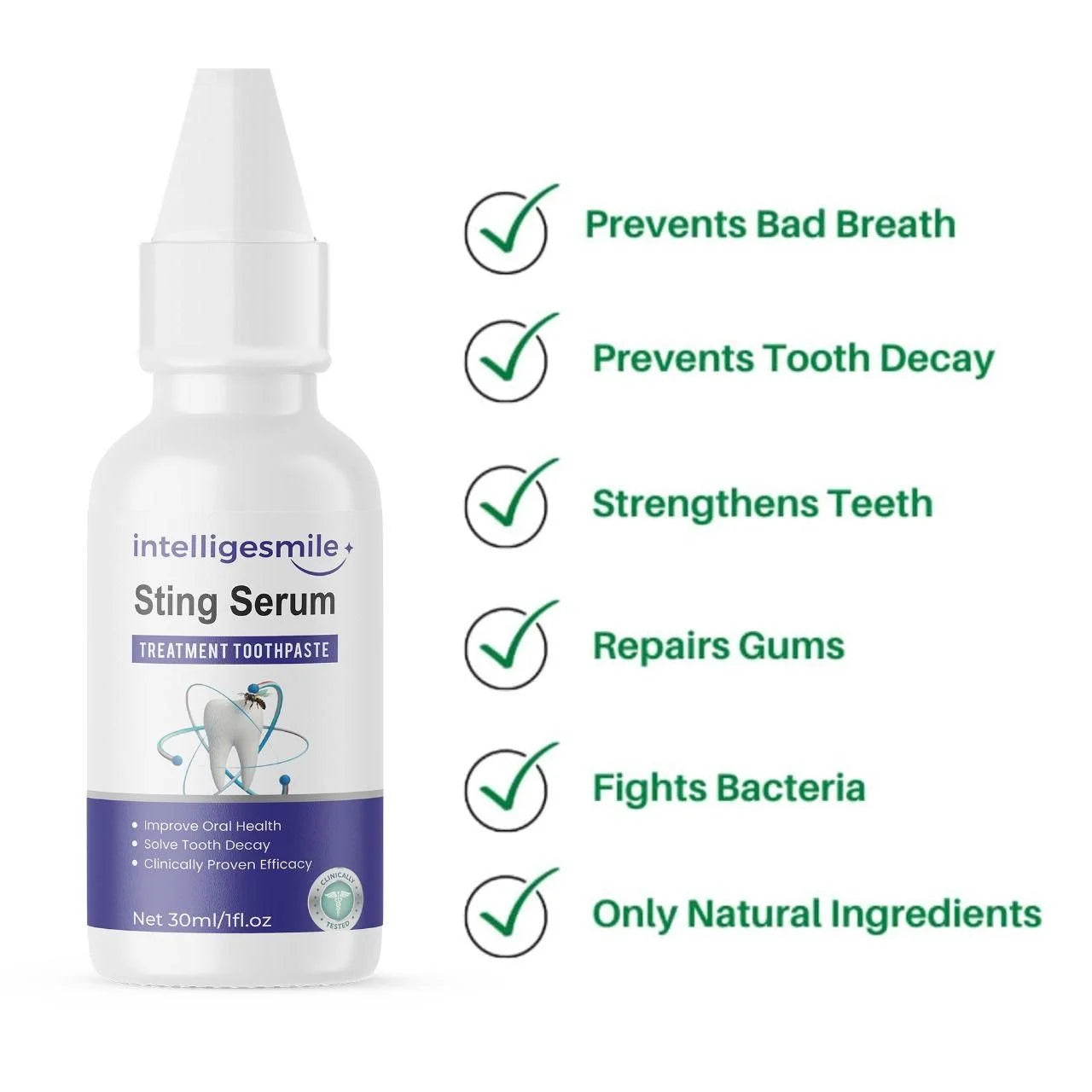 Intelligesmile sting serum toothpaste