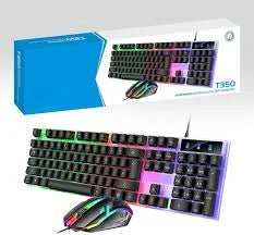 Backlit gaming keyboard mouse