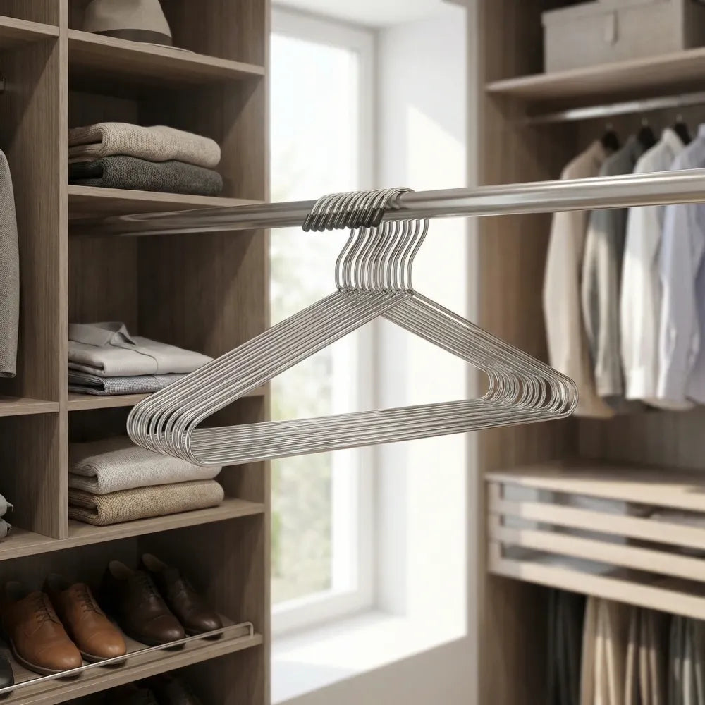 230 stainless steel cloth hanger (12 pcs) - home & kitchen