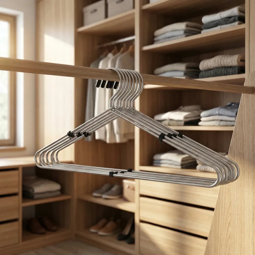 230 stainless steel cloth hanger (12 pcs) - home & kitchen