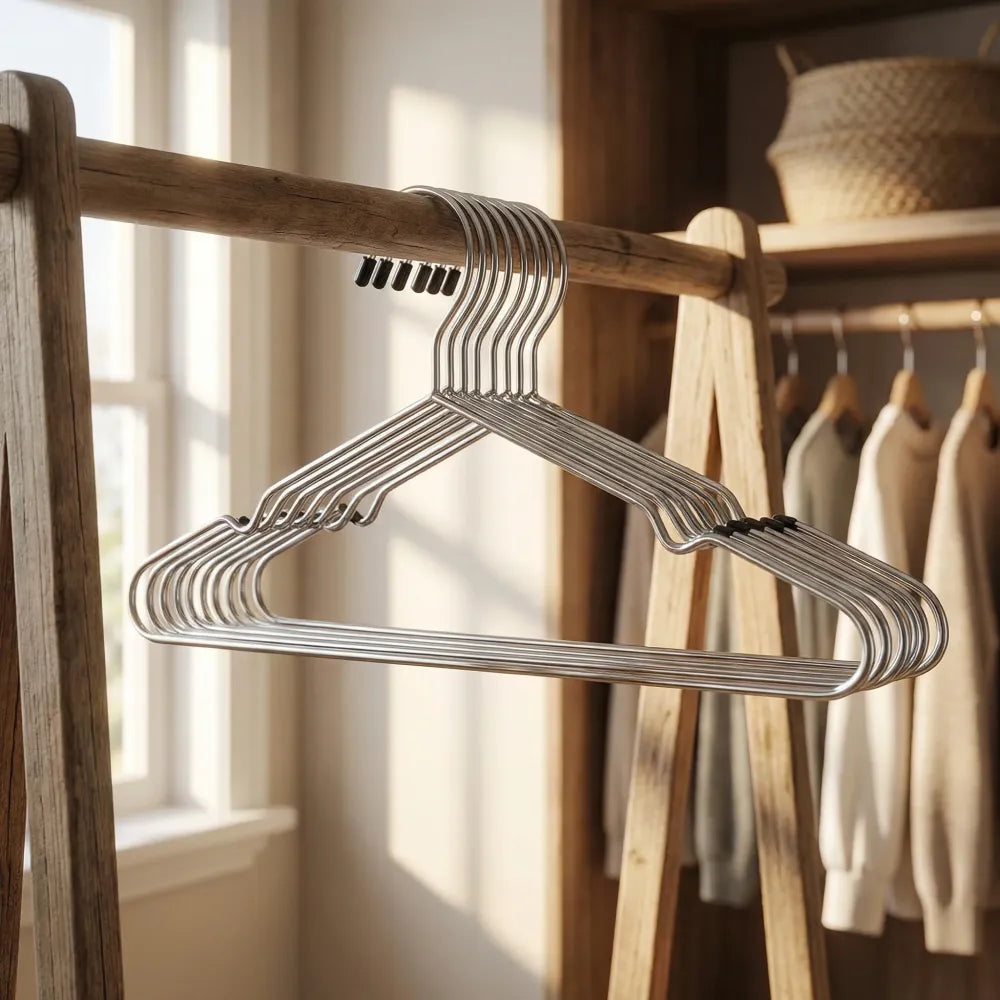 230 stainless steel cloth hanger (12 pcs) - home & kitchen